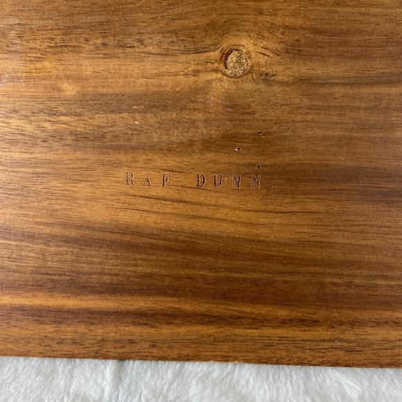 Rae Dunn Ceramic Divided Tea Bag Holder/Organizer with Wood Lid Rare find - Picture 2 of 10